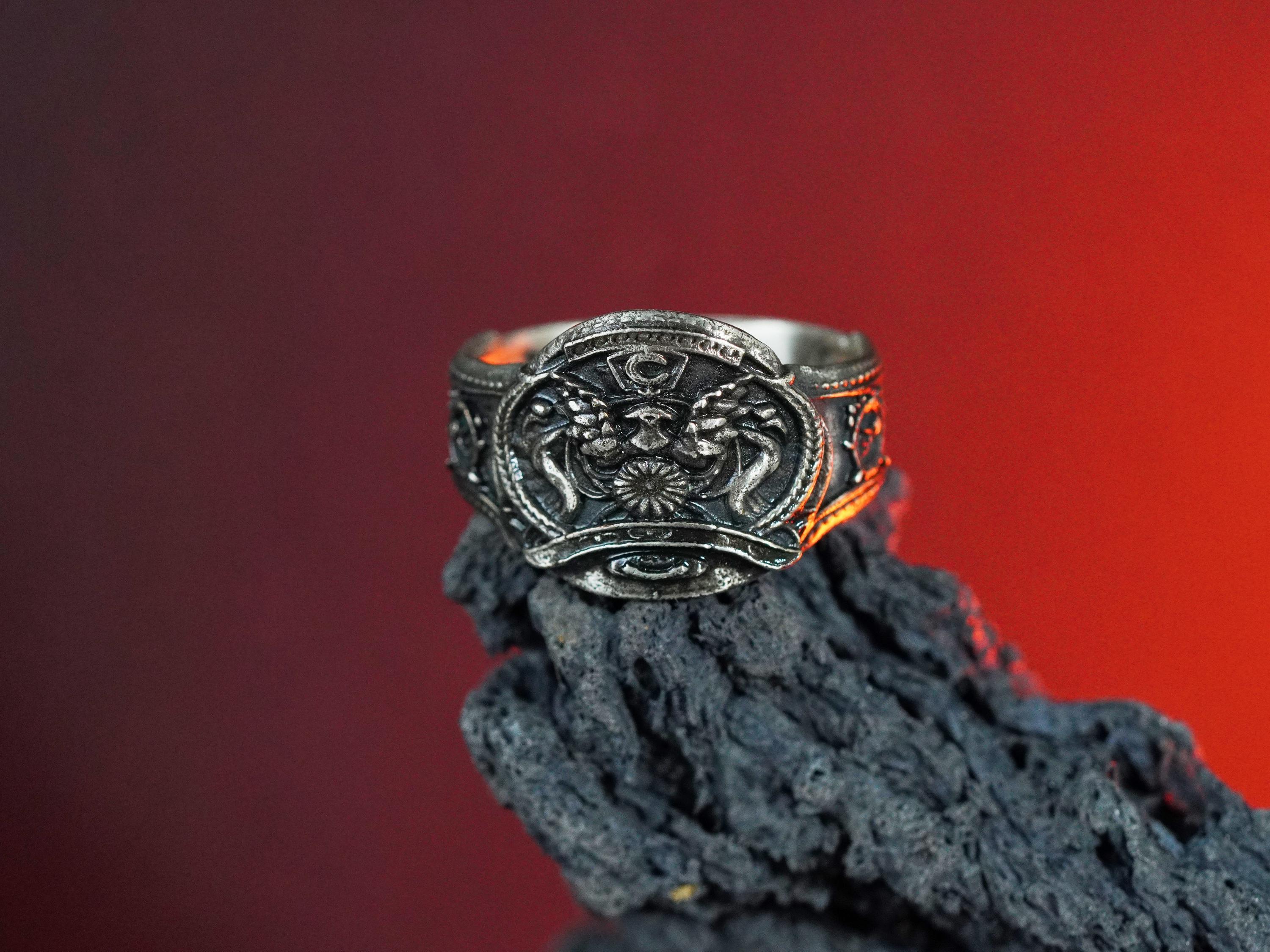 EXCLUSIVE Fanmade Final Fantasy VII Champion Belt Ring, Handmade Silver 950 FF7 Rebirth Jewelry for Gamers