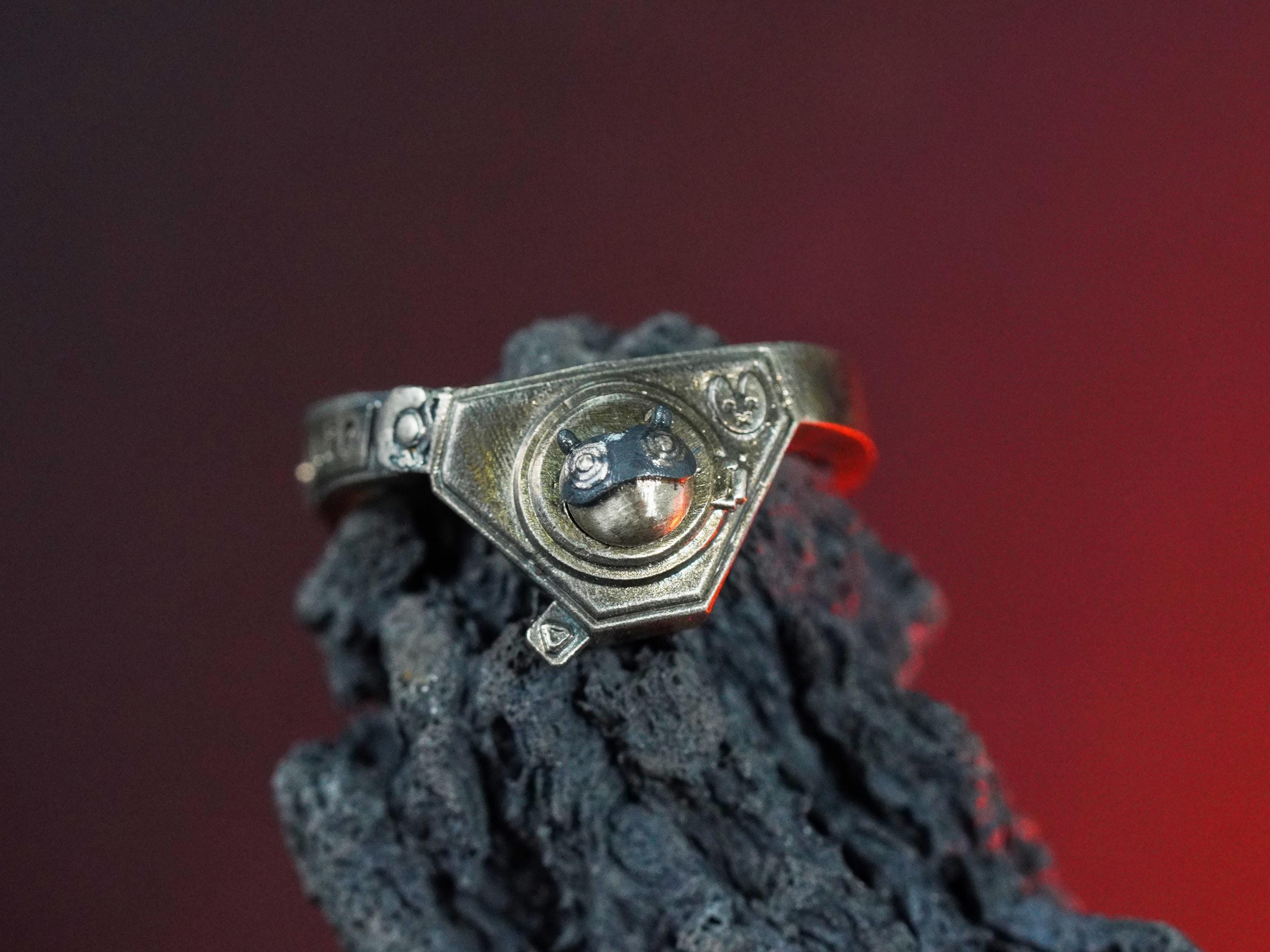EXCLUSIVE Valorant Gekko Ring, Handmade Silver 950 Valorant Jewelry,Gekko Ring,Valorant Custom Jewelry,Gekko Character Ring,Valorant for Fan