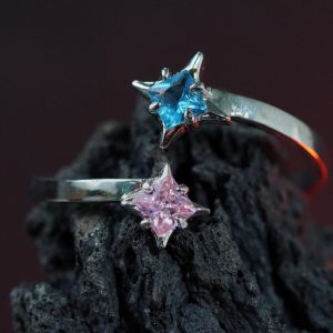 EXCLUSIVE Fanmade Anime Manga Jewelry, Your Name Pattern Custom Ring Handmade Sterling Silver Men Signet Ring,Anime Symbol Signet Ring