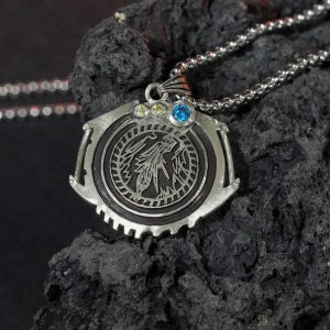 EXCLUSIVE Handmade Final Fantasy VII Rebirth Sephiroth Necklace, Silver 950 FF7R Fan Jewelry, Gift for Final Fantasy & Sephiroth Lovers