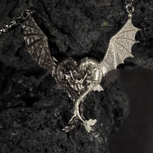 EXCLUSIVE Dragon Lovers Necklace, Toothless & Light Fury Pendant, How to Train Your Dragon Inspired Jewelry, Sterling Silver 950 Gift