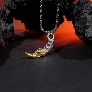 PREMIUM Valorant Champion Karambit Necklace, Handmade Silver 950 Valorant Pendant, Cosplay Jewelry for Jett, Sage, Killjoy & FPS Fans