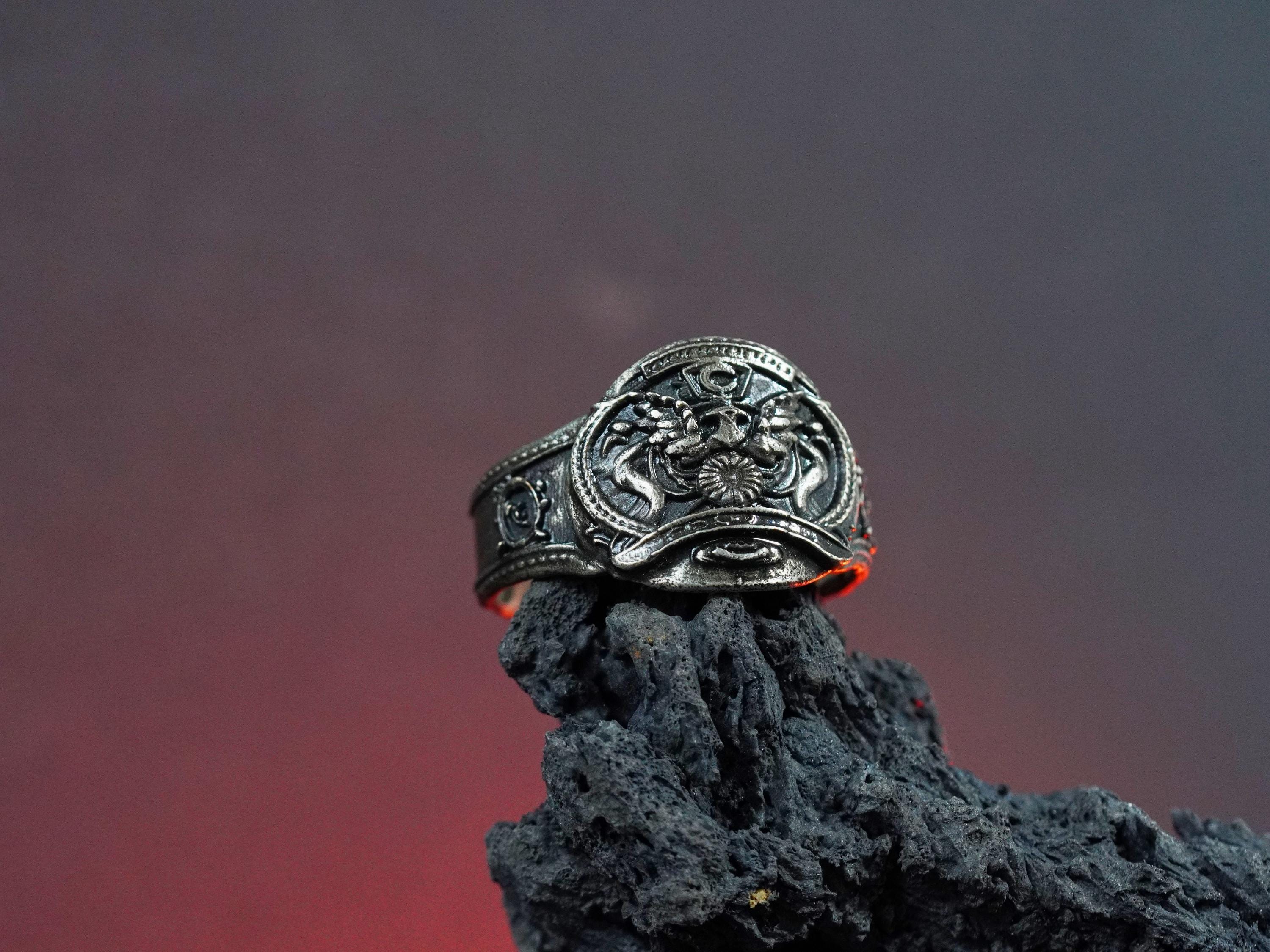 EXCLUSIVE Fanmade Final Fantasy VII Champion Belt Ring, Handmade Silver 950 Jewelry, FF7 Rebirth Accessory, Perfect Gift for Fantasy Fans
