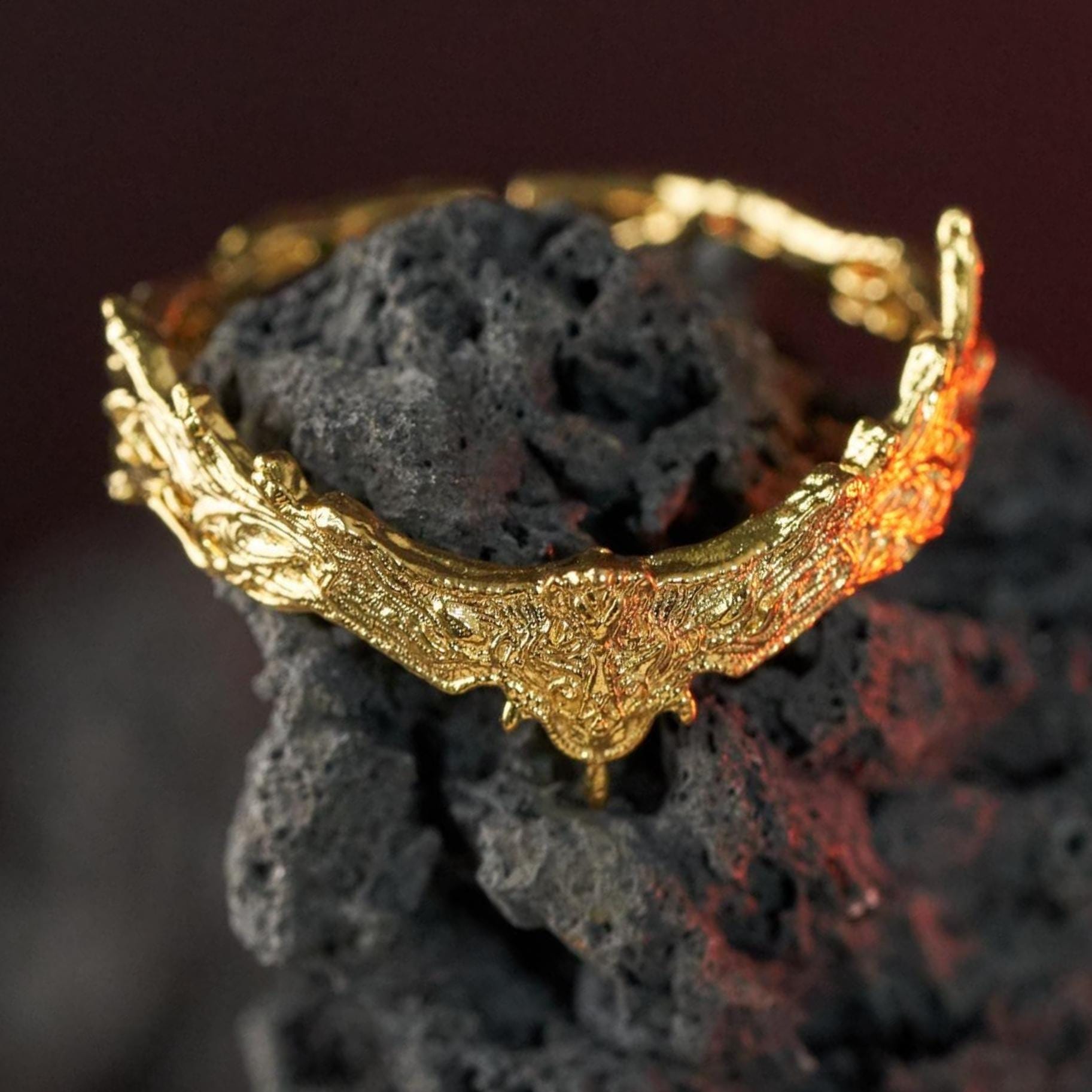 EXCLUSIVE Custom Elden Ring Miquella Crown Ring, 14k Gold Plated Handmade Jewelry for Fantasy Fans & Cosplayers