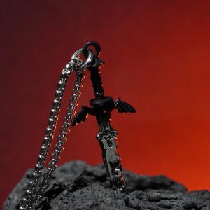 EXCLUSIVE Zelda Master Sword Dame Necklace, Handmade Silver 950,Collector’s Fan Jewelry, Gift for Nintendo and Zelda Lovers