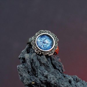 EXCLUSIVE Elden Ring Dark Moon Ranni Ring, Adjustable Glow-in-the-Dark Vintage Ring, Perfect for Elden Ring Fans and Cosplay