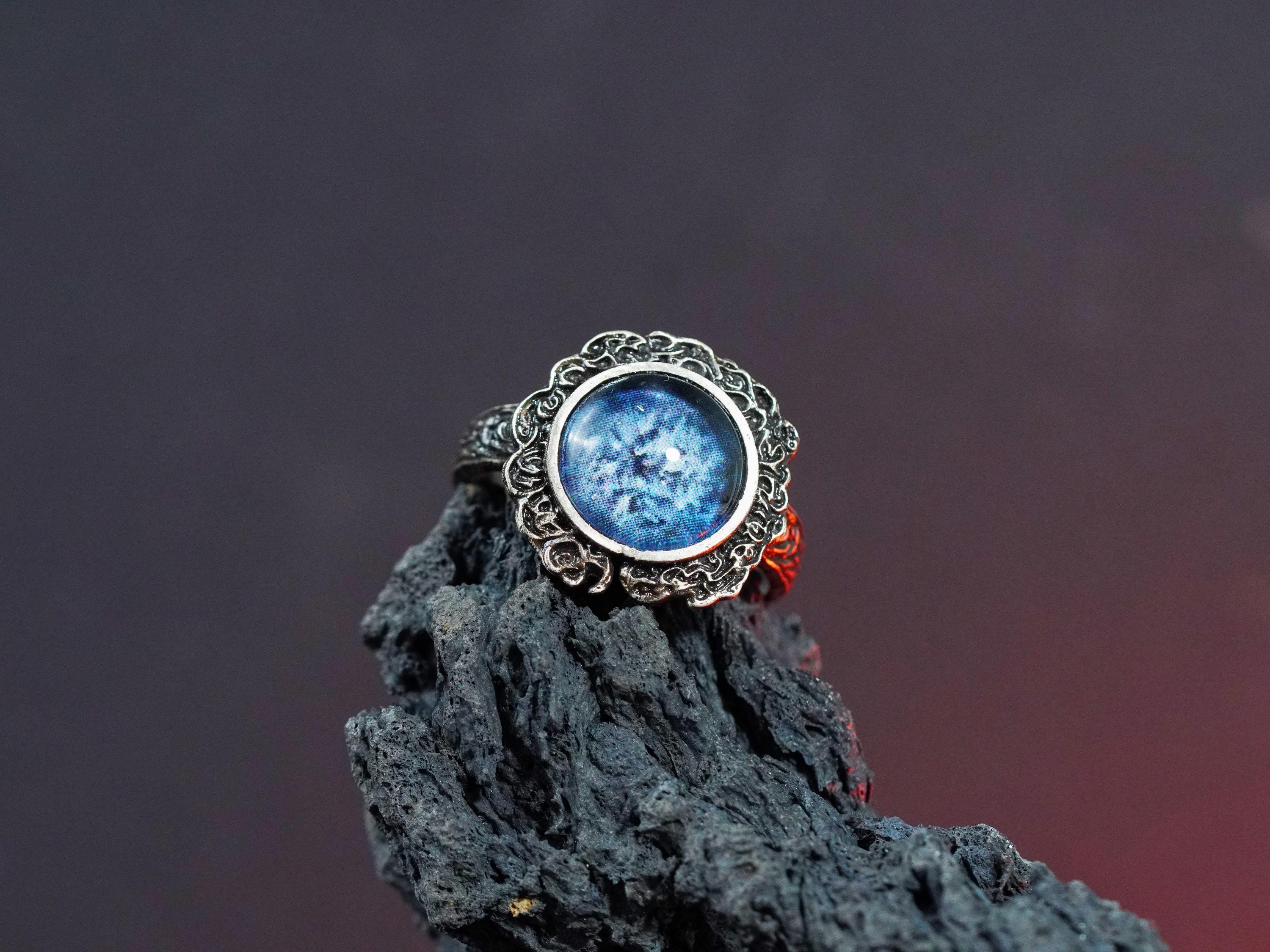 EXCLUSIVE Elden Ring Dark Moon Ranni Ring, Adjustable Glow-in-the-Dark Vintage Ring, Perfect for Elden Ring Fans and Cosplay