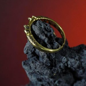 EXCLUSIVE Custom Elden Ring Spectral Steed Whistle Ring, 14k Gold Plated Handmade Fantasy Jewelry for Collectors & Cosplayers