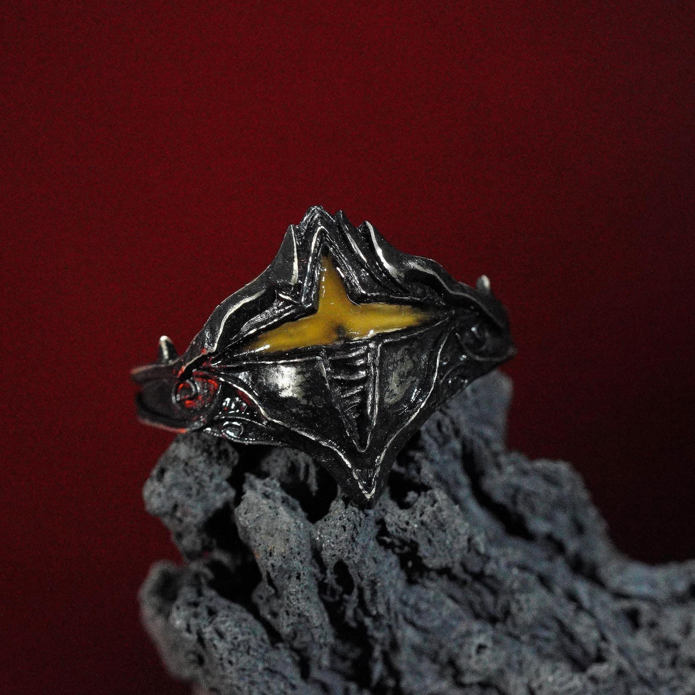 EXCLUSIVE Dark Souls Ring - Calamity Ring Fanmade, Custom 950 Silver Handmade Rings, Includes Calamity Ring and Ring of Favor